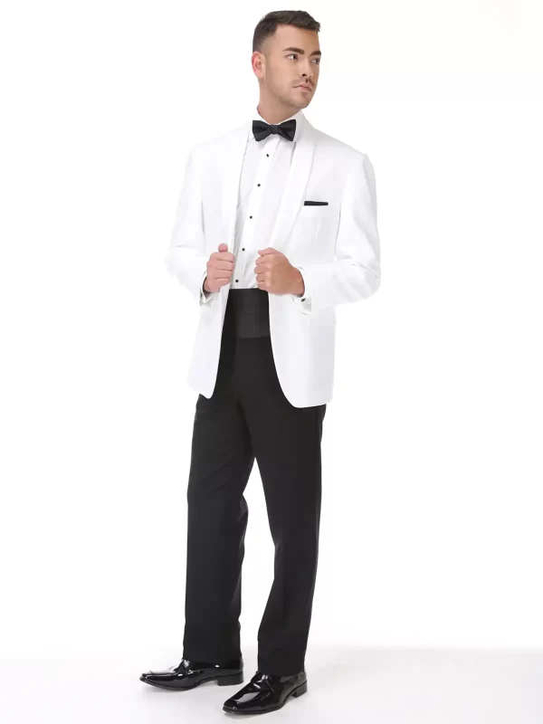 White Dinner Jacket - JM Street Tuxedo
