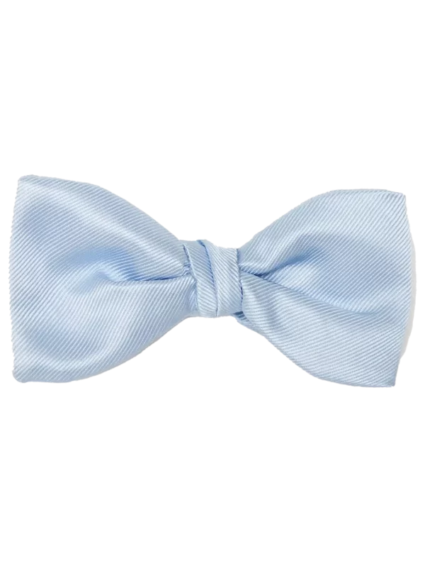 Modern Solid Ice Blue Bow Tie