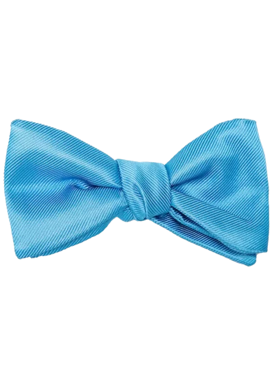 Modern Solid Blue Ice Bow Tie